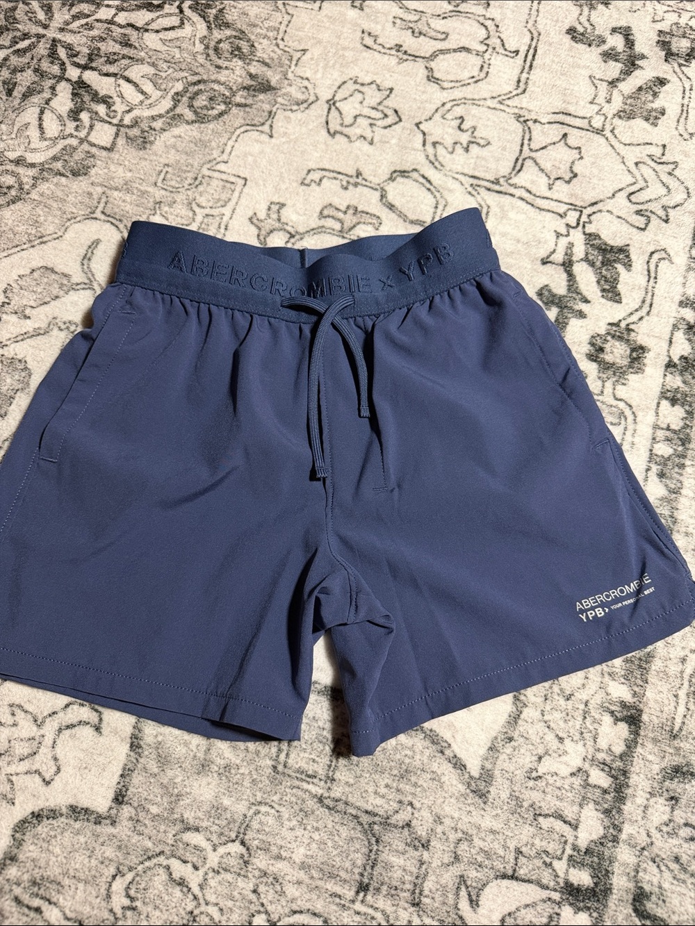 Abercrombie kids youth Deep Blue Athletic Shorts